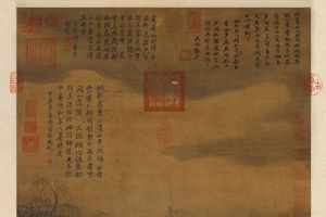 西湖柳艇图轴