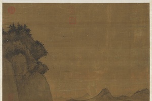 明戴进溪桥策蹇图轴