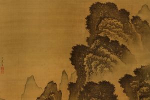 溪堂诗意图轴