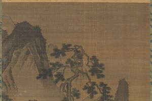 溪边隐士图