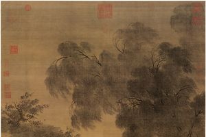 风雨牧归图